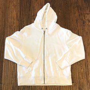 NWOT Mens Vintage Gap White Hoodie Size Large